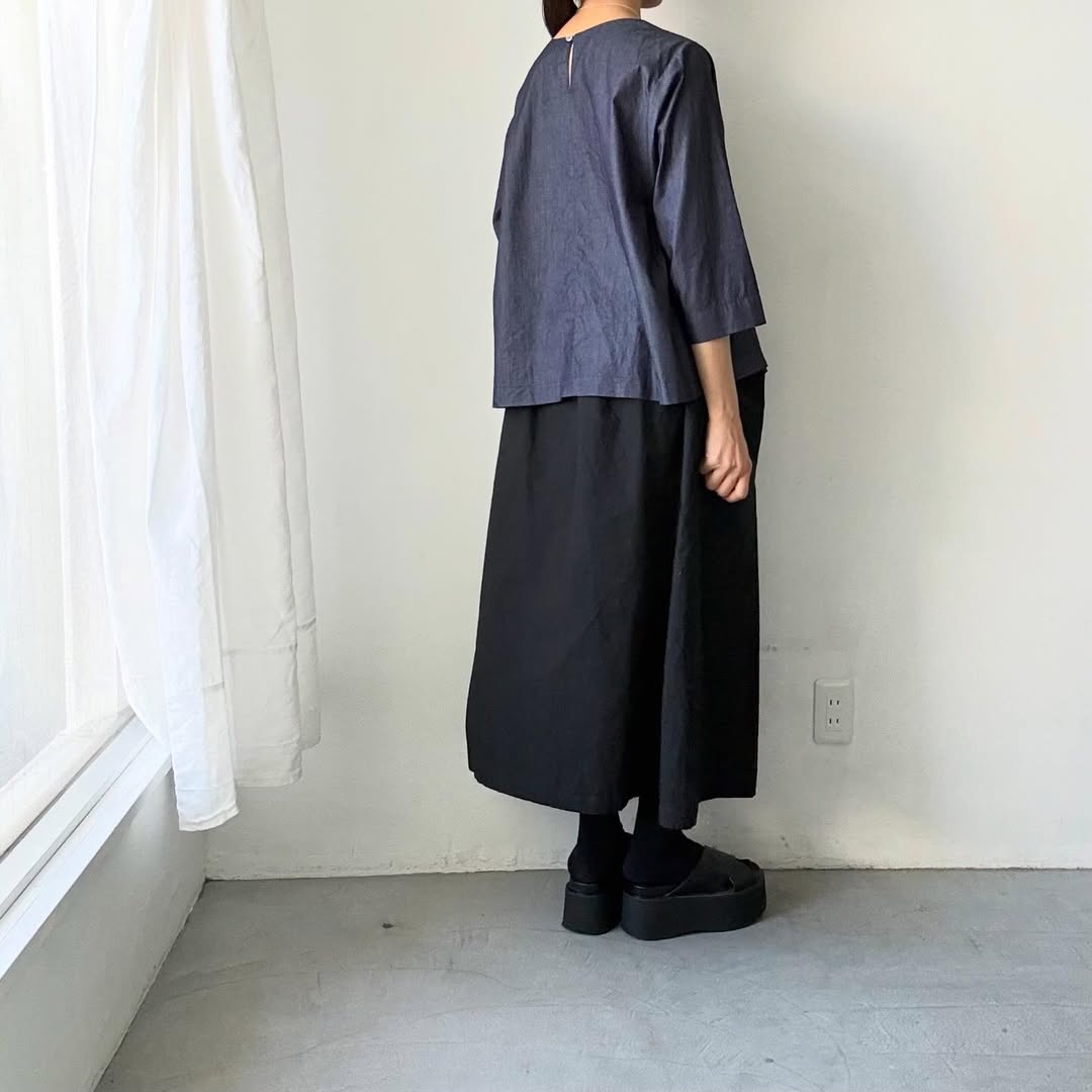 Linenya  ライトオンスデニムプルオーバー
