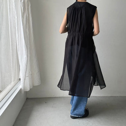 TENNE HANDCRAFTED MODERN オーガンジー2wayロングドレス