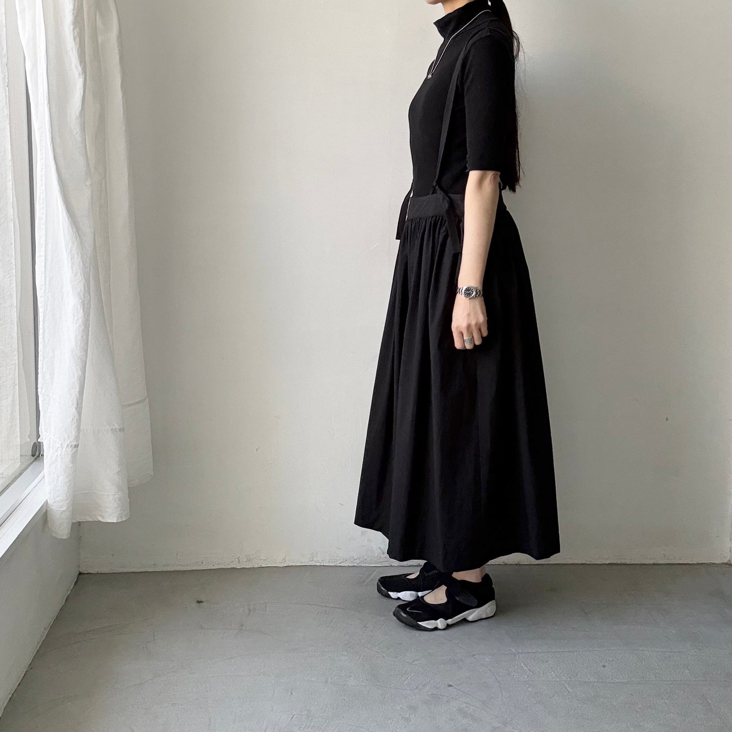 atelier naruse  コットンサスペンダースカート