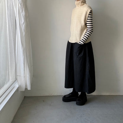 homspun  ネップヤーンタートルベスト　オフ
