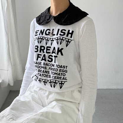 R&D.M.Co  エンブロイダリーシュリンクカラー　ブラック