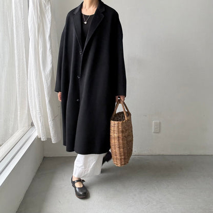 ゴーシュ  ウールシルクカシミアリバーロングコート
