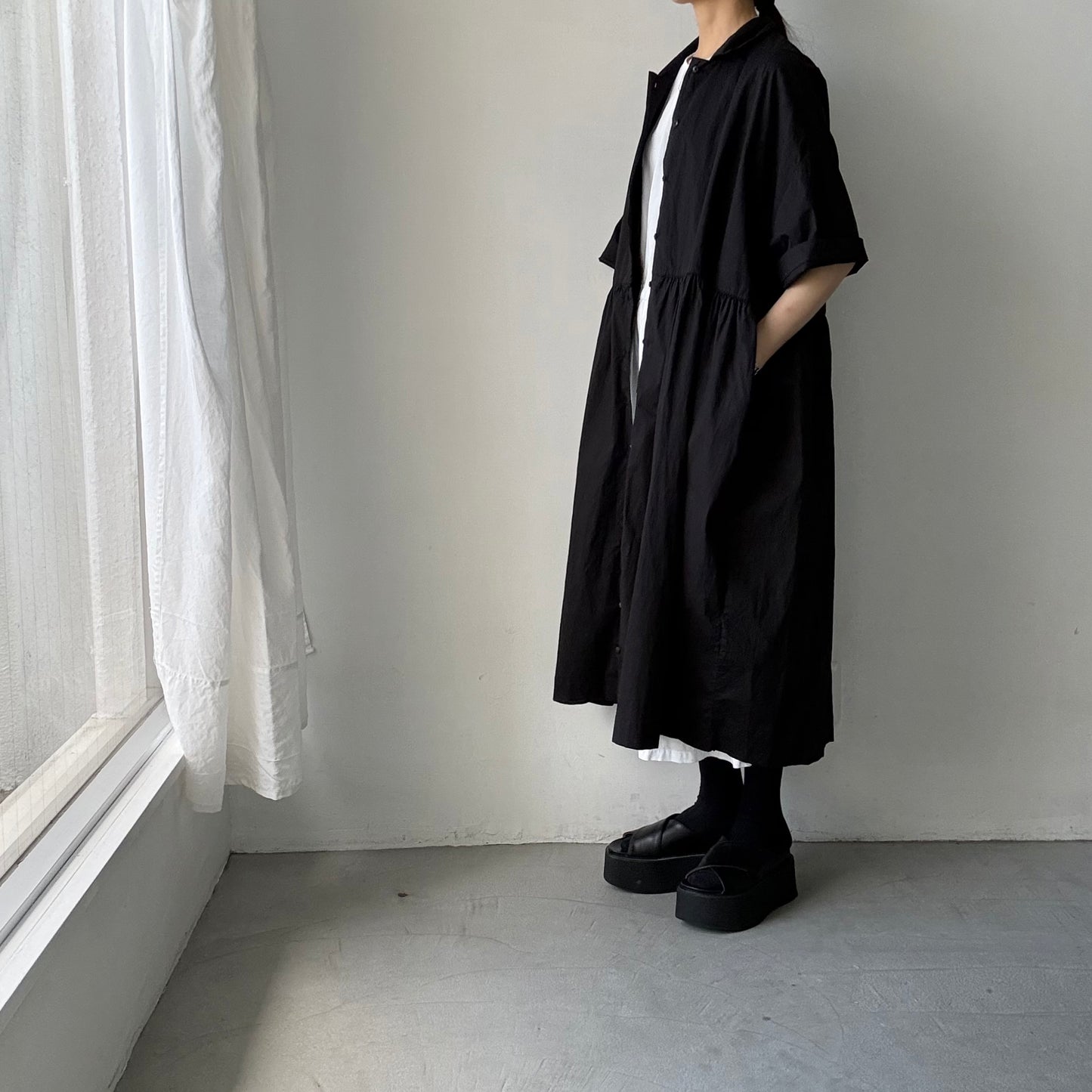 jujudhau  ハーフスリーブドレス