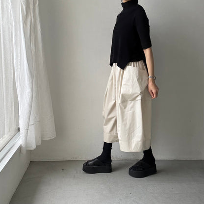 TENNE HANDCRAFTED MODERN ビッグポケットキュロット　ベージュ