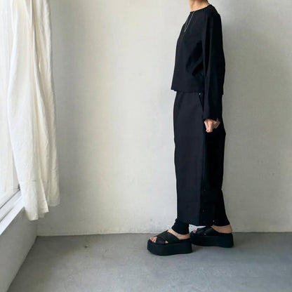 TENNE HANDCRAFTED MODERN オーバーオールパンツ　ブラック