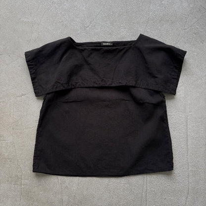 R&D.M.Co  リネンコットンピューリタンカラーブラウス