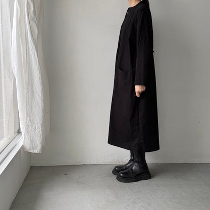 jujudhau デッドストックコットンプルオーバードレス