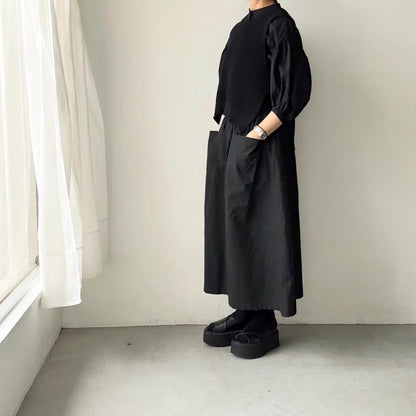 homspun  無地パフスリーブブラウス