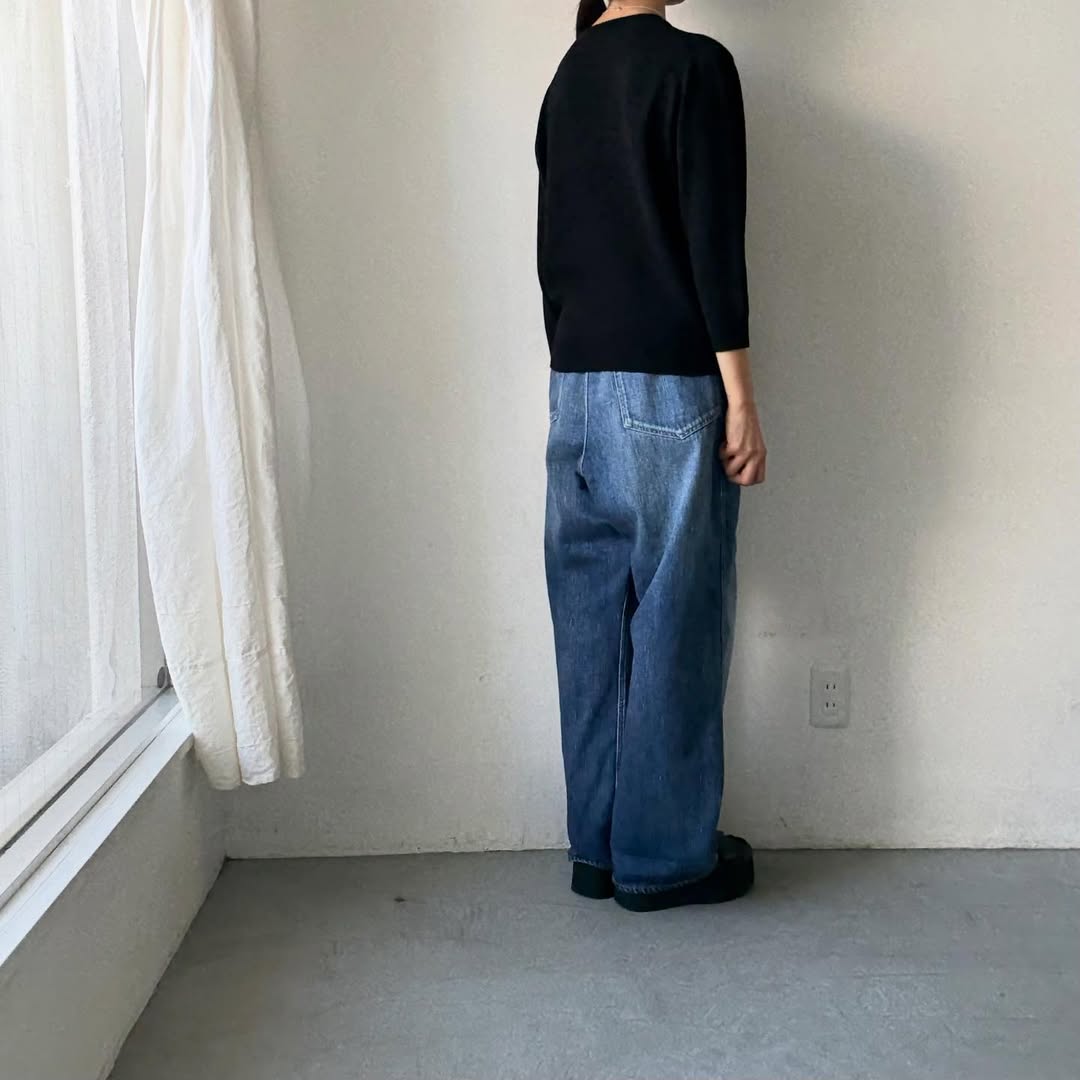 R&D.M.Co  ウールカシミアポケットプルオーバー　ブラック