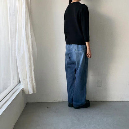 R&D.M.Co  ウールカシミアポケットプルオーバー　ブラック