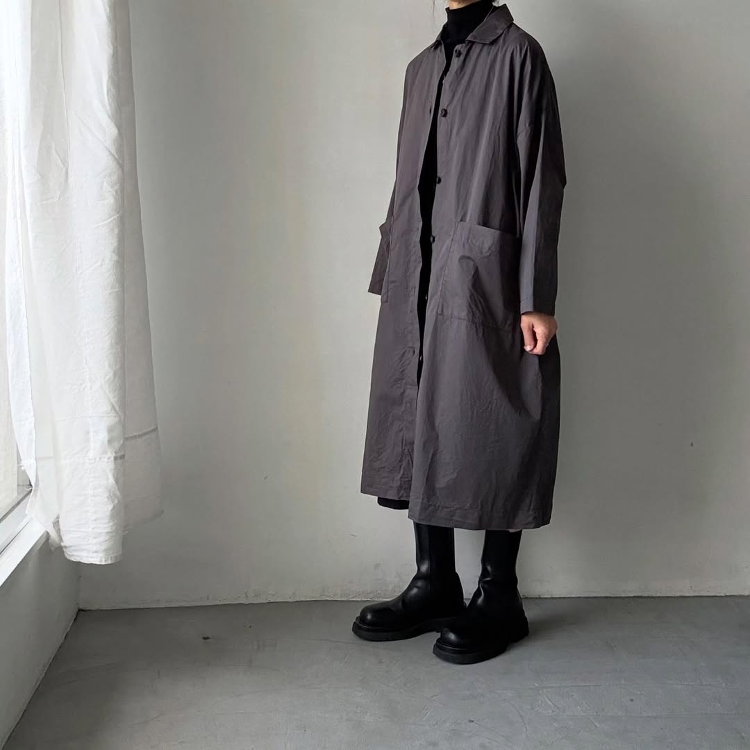jujudhau  デッドストックコットンワークコート　グレー