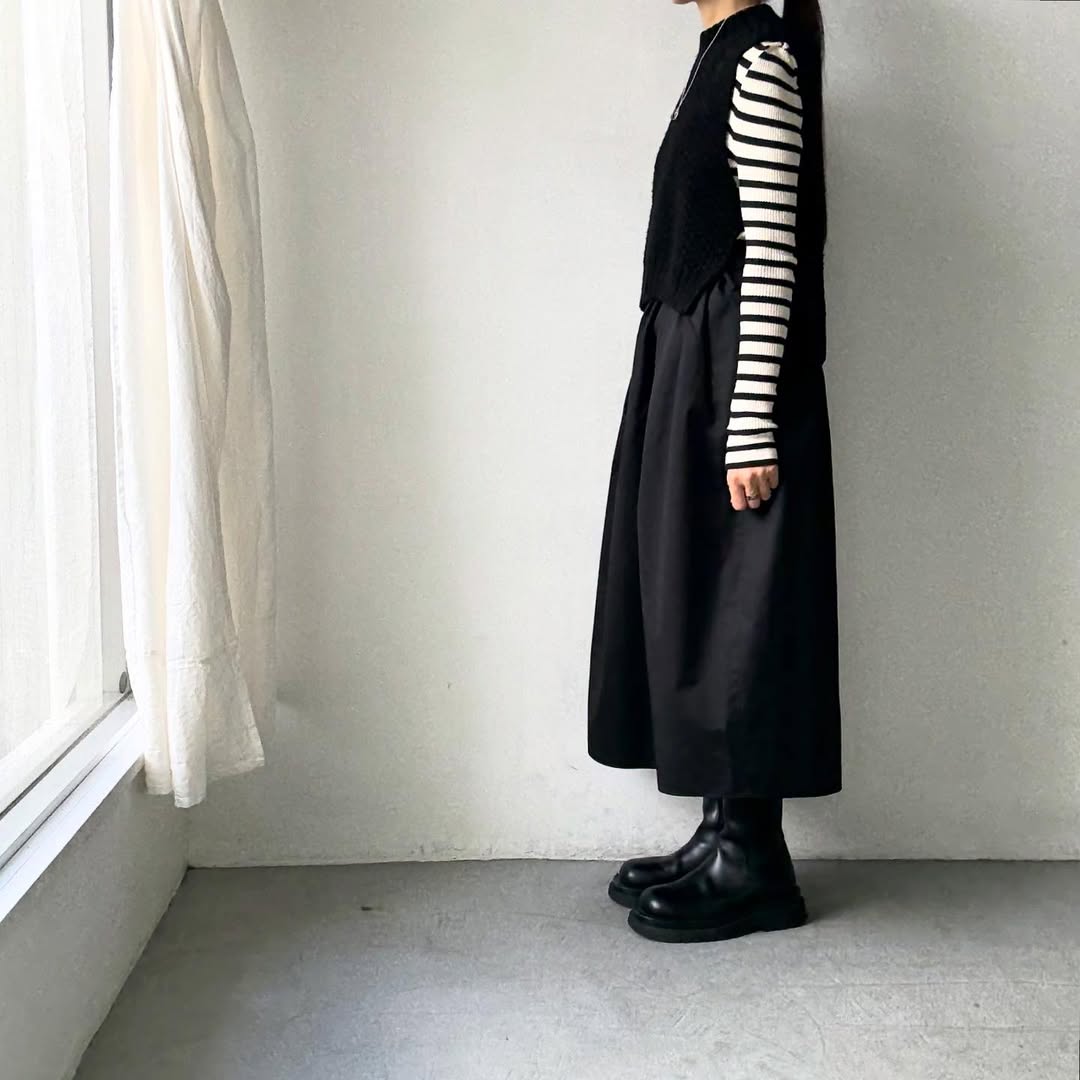 SACUCA  タックギャザースカート