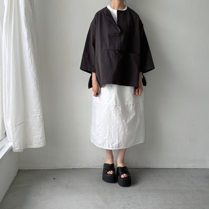 atelier d'antan Bouvetコットンプルオーバー　  ダークグレー