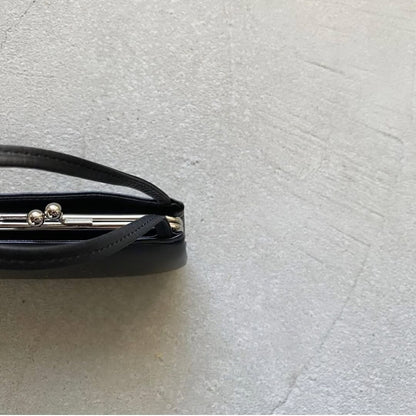 松野屋　持ち手付きがま口財布