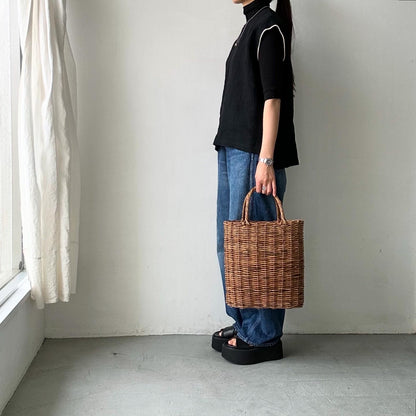 atelier naruse  リネンノースリーブブラウス
