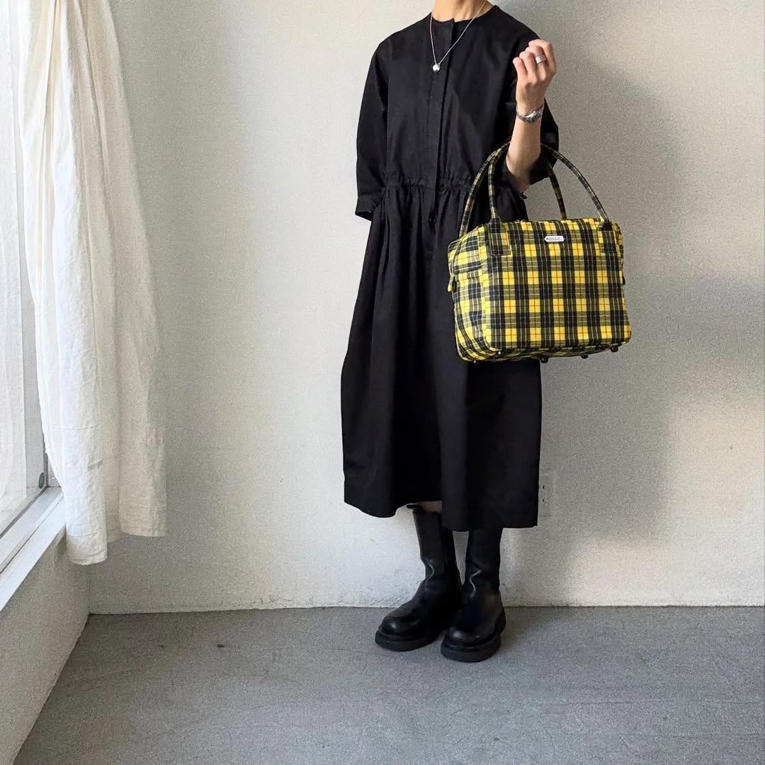 R&D.M.Co タータンチェックグロッサリーボストンバッグ　ルイス