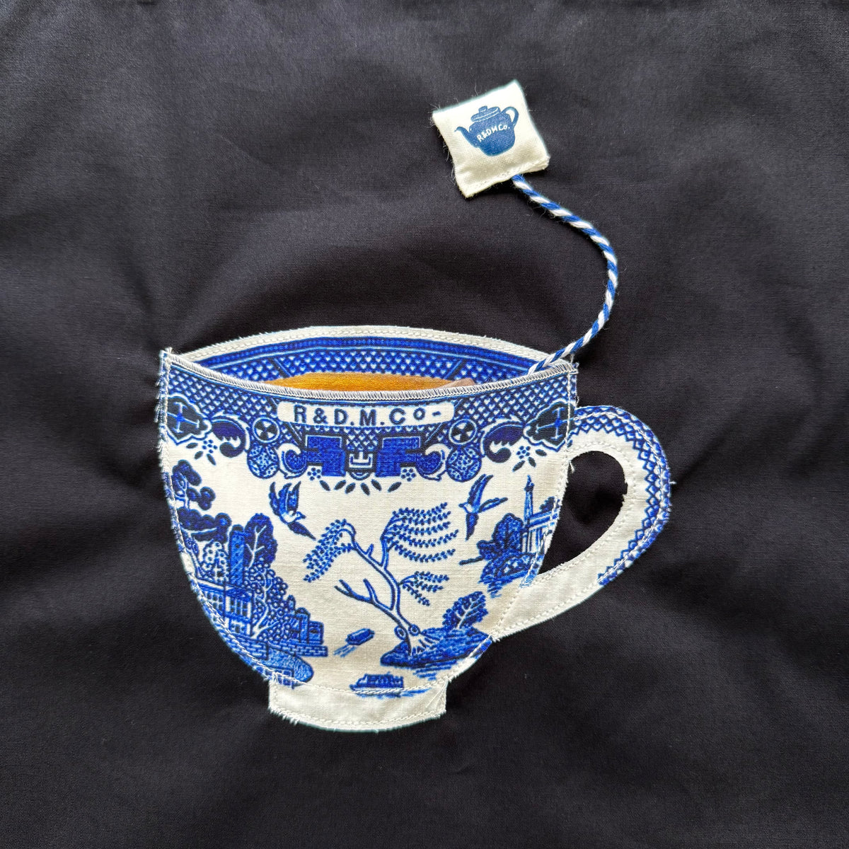 R&D.M.Co  BLUE WILLOWミルクティートートバッグ