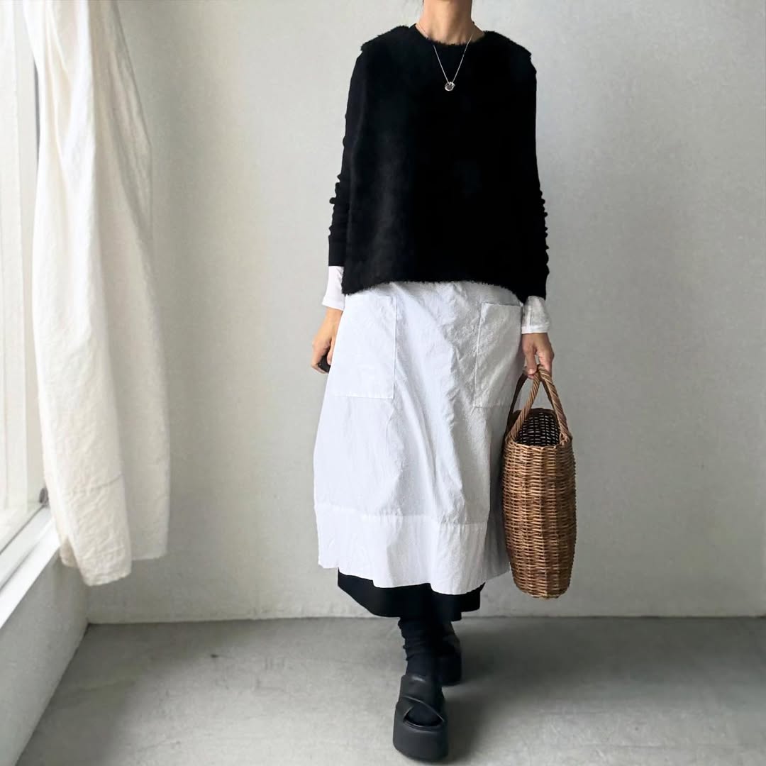 cion  アルパカ混モールベスト