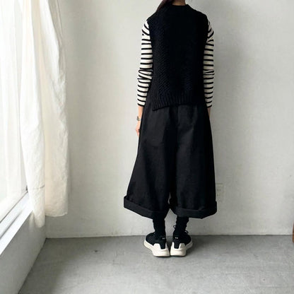 dui jujudhau  ワイドワイドパンツ　チノブラック