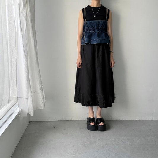 R&D.M.Co 　シルクサテンドッキングバルーンスカート