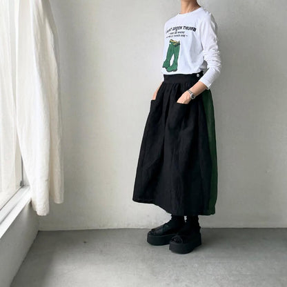 R&D.M.Co グリーンブーツ長袖Tシャツ