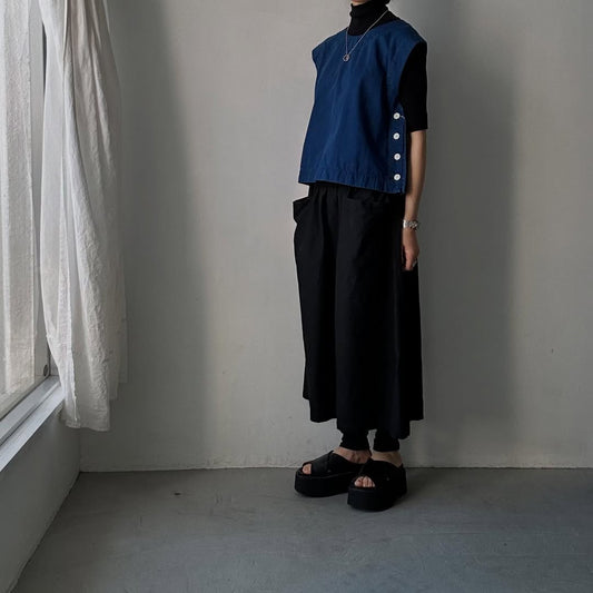 R&D.M.Co  ライトオンスデニムボタンビブ