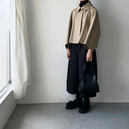 TENNE HANDCRAFTED MODERN ベンタイルショートケープコート
