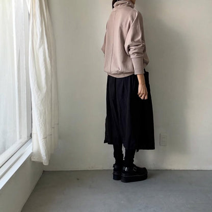 Linenya  コットンハイネックプルオーバー　ベージュ