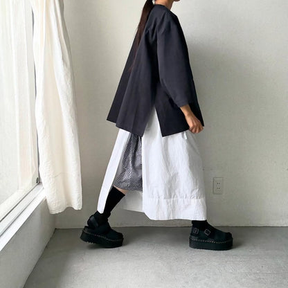 atelier d'antan Bouvetコットンプルオーバー　  ダークグレー