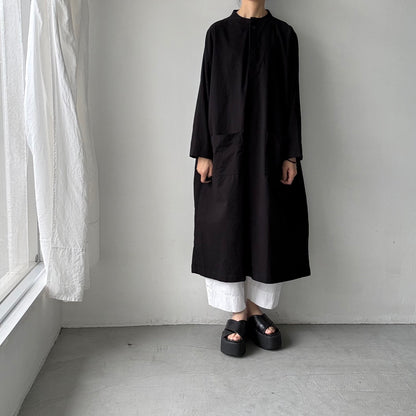 jujudhau デッドストックコットンプルオーバードレス