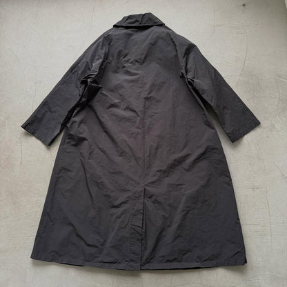 R&D.M.Co ガーメントダイステンカラーコート　ブラック