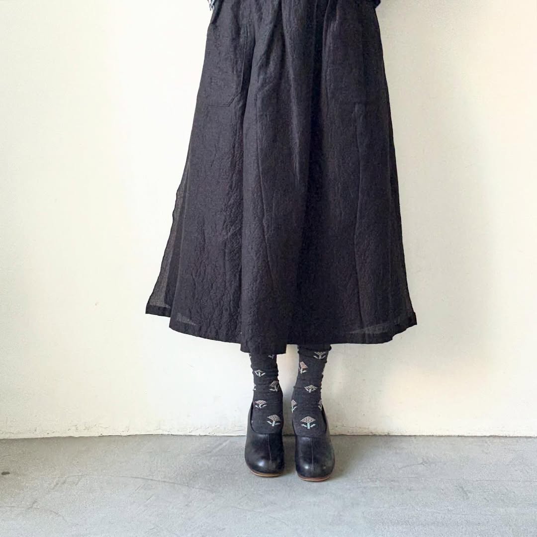 French Bull ジニアオーバーニーソックス　チャコールグレー