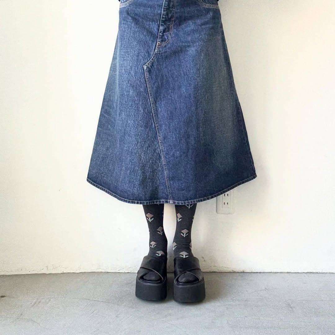 French Bull ジニアオーバーニーソックス　チャコールグレー