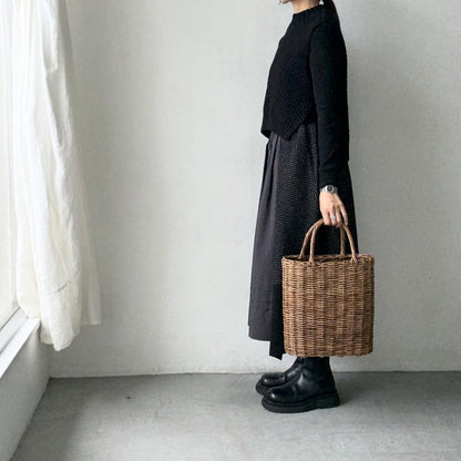 MAGALI  ピンドットツイードヴィンテージスカート