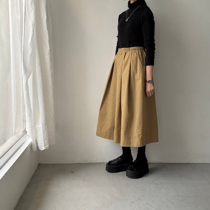 Linenya  コットンタックスカート　82センチ　ベージュ