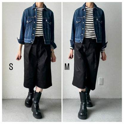 R&D.M.Co  チノクロスガウチョパンツ　ブラック