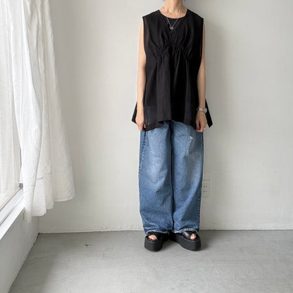 TENNE HANDCRAFTED MODERN オーガンジー2wayショートドレス　ブラック