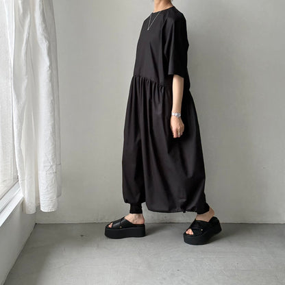 TENNE HANDCRAFTED MODERN バルーンドレス　ブラック