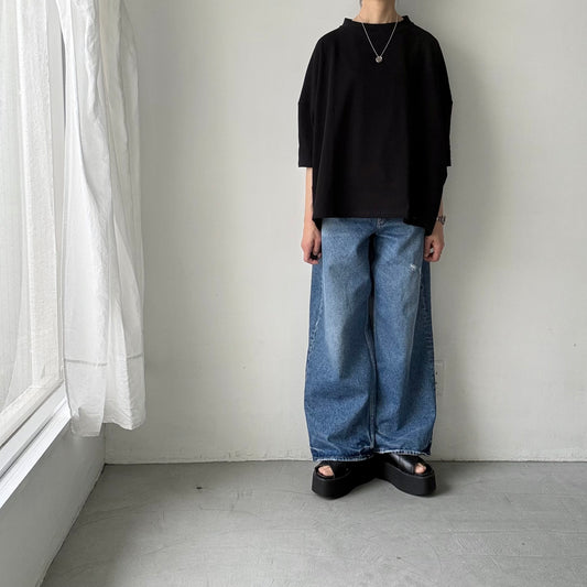 Linenya  テラヴェ7分袖Tシャツ