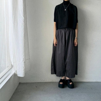 jujudhau  デッドストックコットンワイドパンツ　グレー