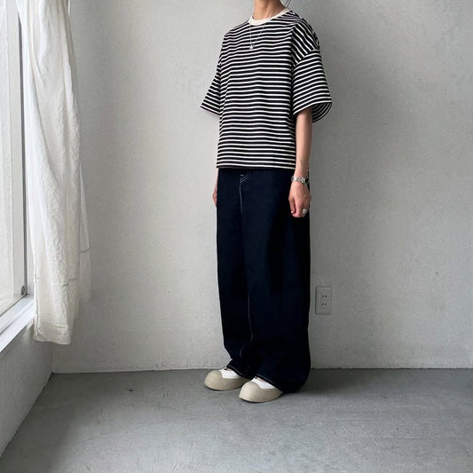 atelier naruse  コットンボーダーカットソー