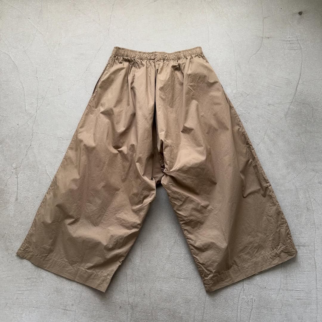 jujudhau  デッドストックコットンワイドパンツ　カーキ