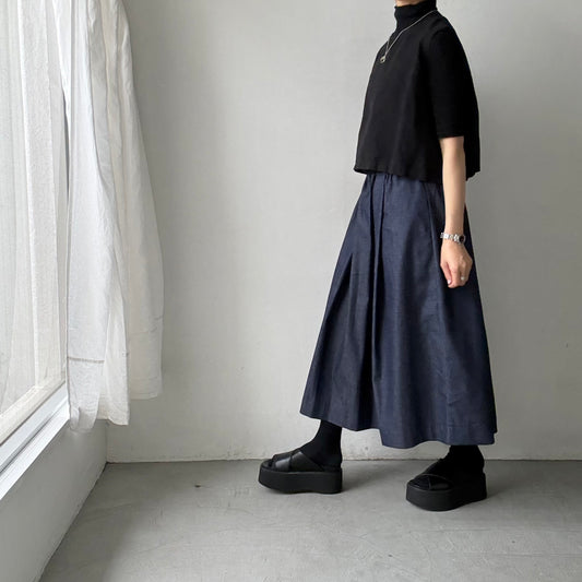 🟡週末入荷分予約受付中🟡Linenya  デニムタックスカート