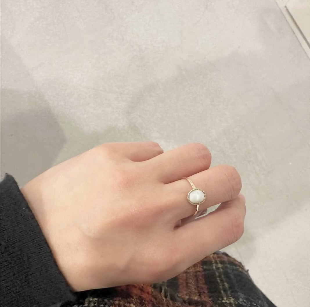 Toile Bijoux オーバルシェルリング