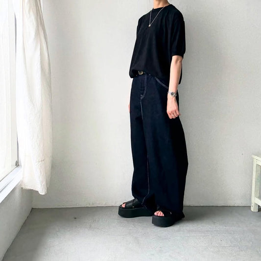 homspun 天竺クルーネックプルオーバー