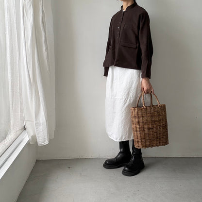 atelier d'antan Taineコットンジャケット　ダークブラウン