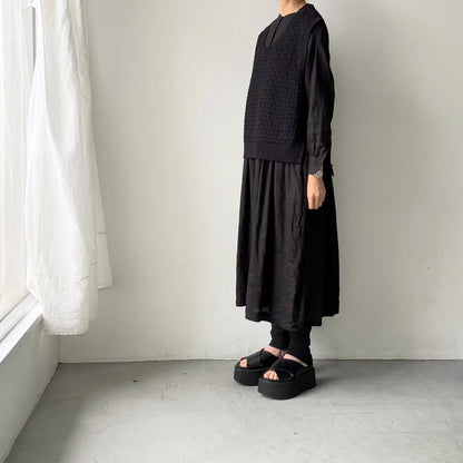 atelier naruse  コットンバスケット編みニットベスト