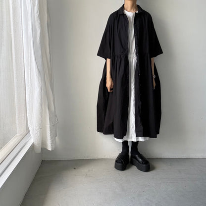 jujudhau  ハーフスリーブドレス