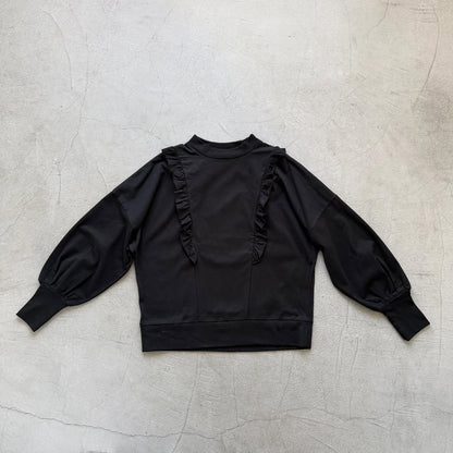 MAGALI コットン天竺ショルダーフリルカットソー