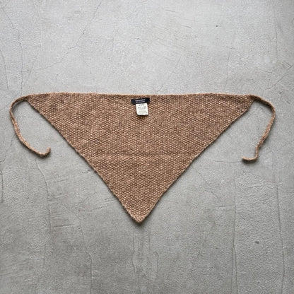 Karakoram アルパカコットントライアングルスカーフ　ライトブラウン